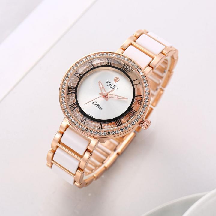 RX Celine White Watch Side