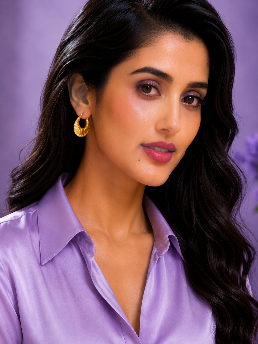 Golden Hoop Earrings