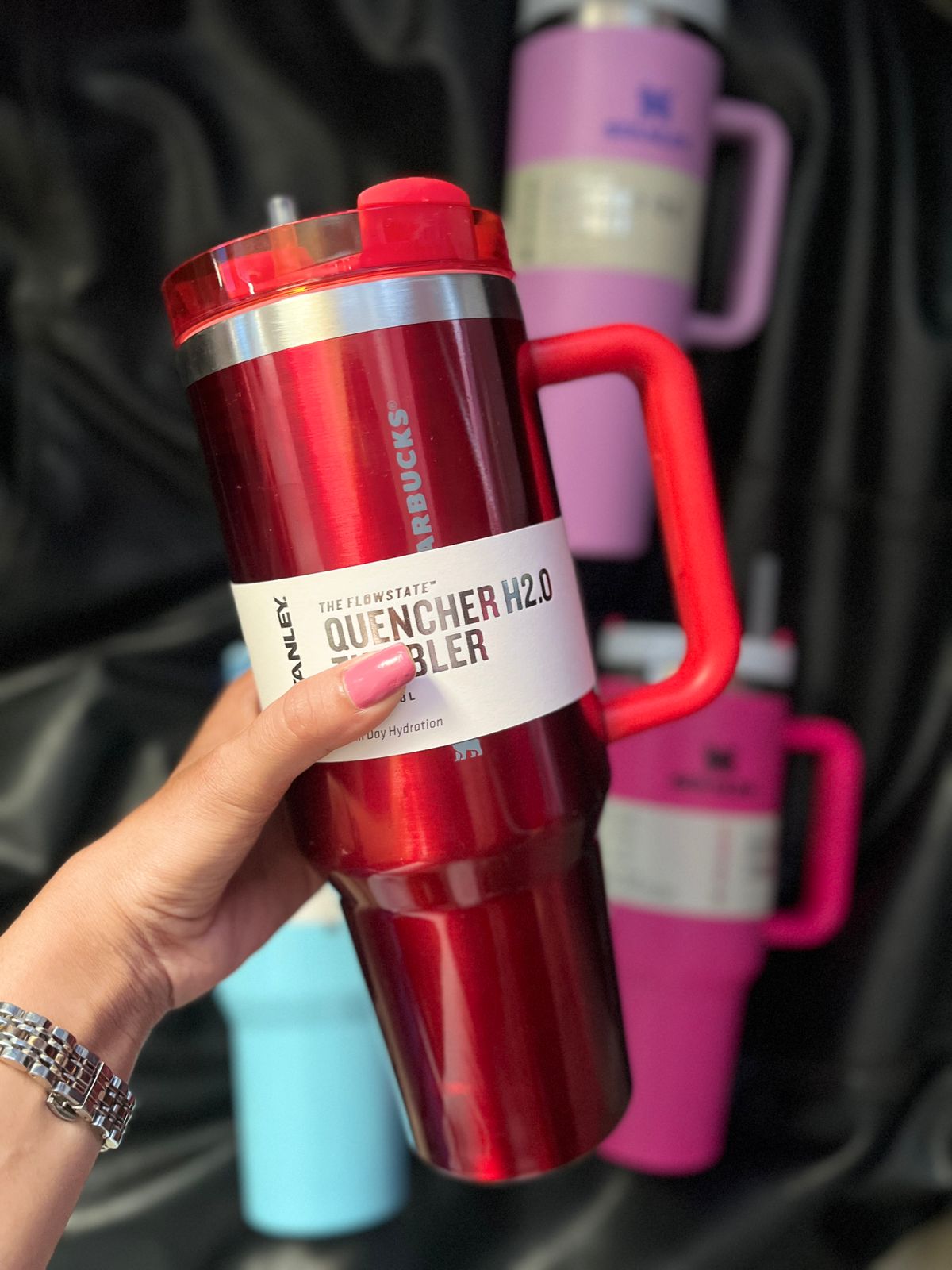STANLEY TUMBLER RED STARBUCKS