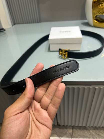 Premium Tory-Burch Black Waist Belt Women With Box