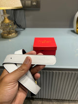Premium Valentino-GRN White Waist Belt Women With Box