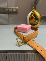 Premium Miu-Miu Bronze Waist Belt Women With Box