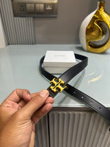 Premium Tory-Burch Black Waist Belt Women With Box