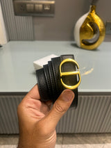 Premium CD-Plain Black Waist Belt Women With Box