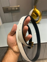 Premium Guess-White Waist Belt Women With Box