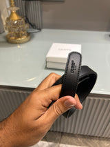 Premium Guess-Black Waist Belt Women With Box