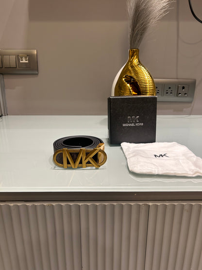 Premium MK-Monogram Brown Waist Belt Women With Box