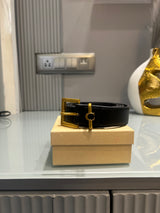 Premium Coaxh-Plain Black Waist Belt Women With Box
