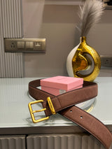 Premium Miu-Miu Dark Brown Waist Belt Women With Box