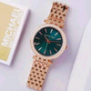 MK Darci Rose Gold Green Dial