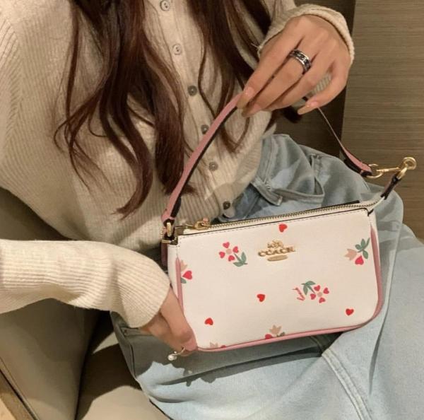 Coaxh Nolita 19 Shoulder Bag with Pearl Charm & OG Box