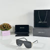 Crystal Embellished Women's Sunglasses – Gold Black