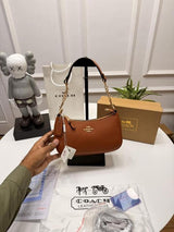 Coaxh Teri Shoulder Bag in Smooth Leather with OG Box & Carry Bag
