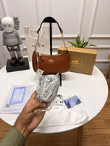 Coaxh Teri Shoulder Bag in Smooth Leather with OG Box & Carry Bag
