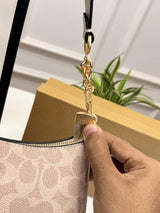 Coaxh Teri Shoulder Bag in Signature Canvas with OG Box & Carry Bag