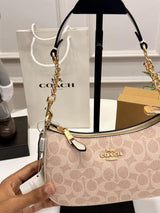 Coaxh Teri Shoulder Bag in Signature Canvas with OG Box & Carry Bag