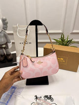 Coaxh Teri Shoulder Bag in Signature Canvas with OG Box & Carry Bag