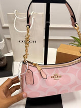 Coaxh Teri Shoulder Bag in Signature Canvas with OG Box & Carry Bag