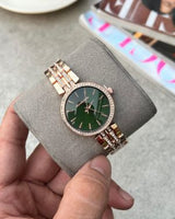 MK Darci Rose Gold Green