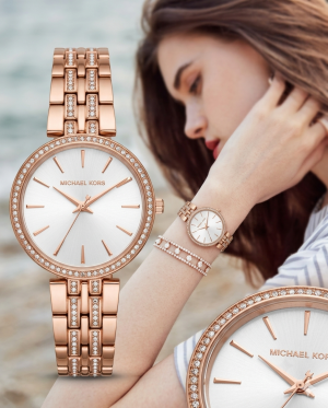 MK Darci Rose Gold White
