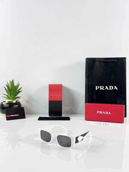 Oversized Women's Sunglasses – White Black