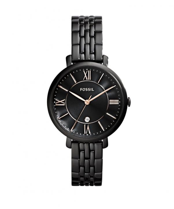 Fossxl Carlie Black Date Just ladies watch
