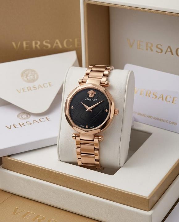 Versxce Heritage Copper Black Watch Front