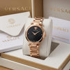 Versxce Heritage Copper Black Watch for Women