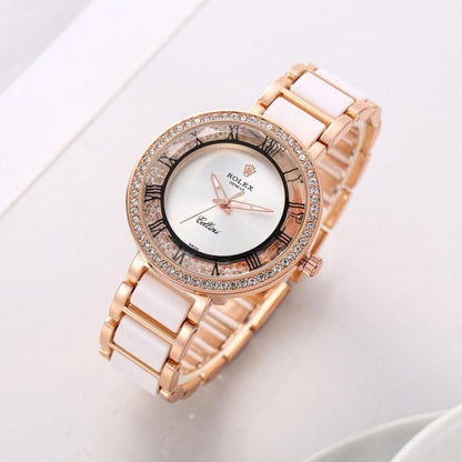 RX Celine White Watch Side