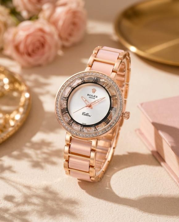 RX Celine Pink White Watch Front