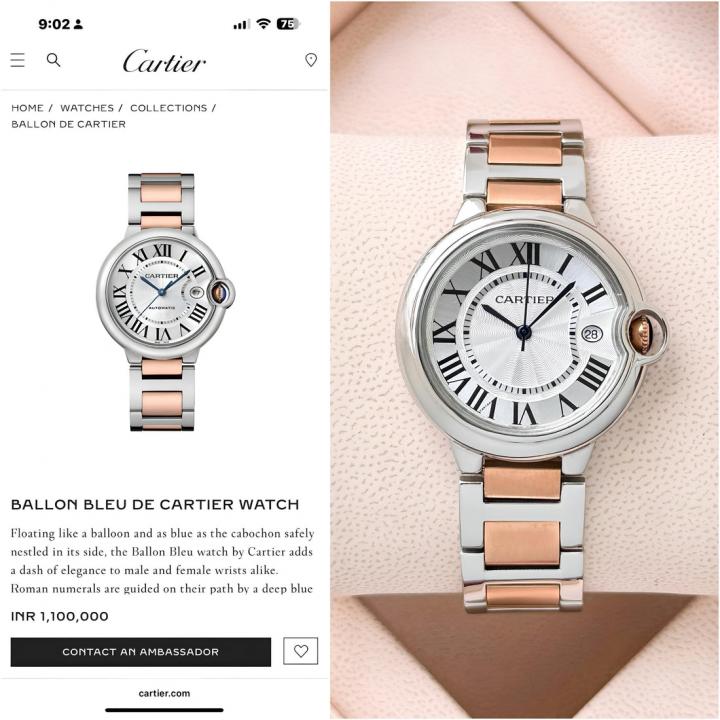 CT Ballon Bleu De Watch Front