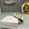 Premium YSL-Plain White Waist Belt Women With Box