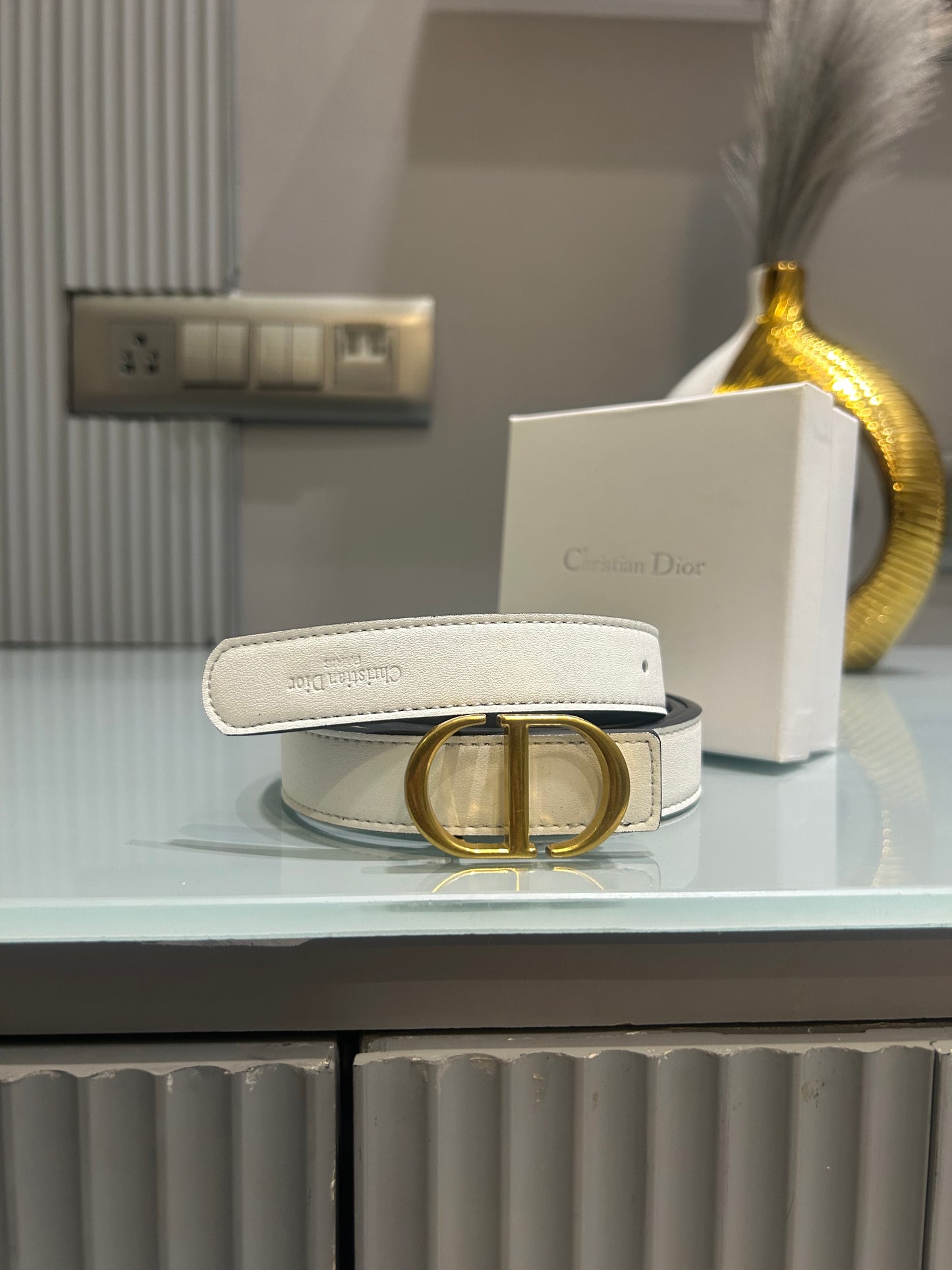 Premium CD-White Waist Belt Women With Box