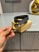Premium Coaxh-Black Monogram Waist Belt Women With Box