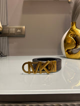 Premium MK-Monogram Brown Waist Belt Women With Box