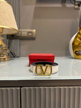 Premium Valentino-GRN White Waist Belt Women With Box