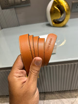 Premium Tory-Burch Tan Waist Belt Women With Box