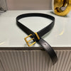 Premium Miu-Miu Black Waist Belt Women With Box