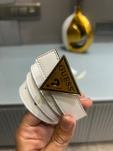 Premium Guess-White Waist Belt Women With Box