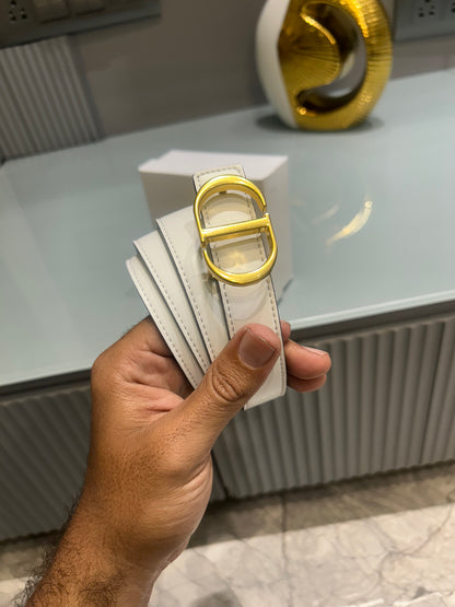 Premium CD-White Waist Belt Women With Box