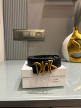 Premium CD-Plain Black Waist Belt Women With Box