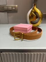 Premium Miu-Miu Bronze Waist Belt Women With Box