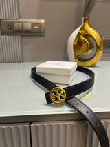 Premium Tory-Burch Black Waist Belt Women With Box