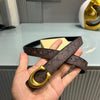 Premium Coaxh-Monogram Brown Waist Belt Women With Box