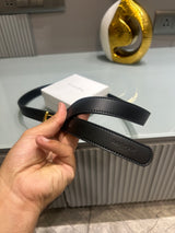Premium CD-Plain Black Waist Belt Women With Box