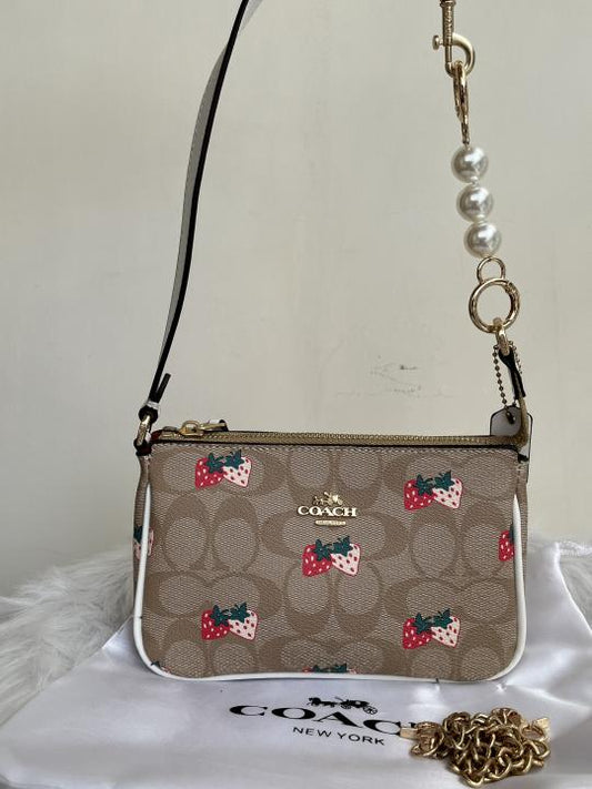 Coach_Nolita_19_Berry_With_OriginalBox_DustCover_ChainBelt_PearlCharm
