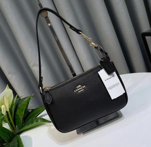 Coach_Nolita_19_All_Black_With_OriginalBox_DustCover_ChainBelt_PearlCharm