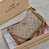 Coac_h Teri Shoulder Bag In Signature Canvas Dual Belts With OG Box 187