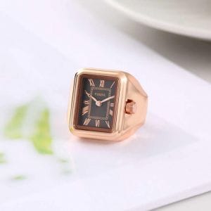 FSL Raquel Black Ring Watch – Unisex Luxury Timepiece