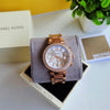 MK Parker White Dial Rose Gold